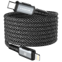 XSSIVE Braided Magnetic USB-C / Lightning Cable 1M - Durable & Fast Charging