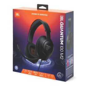 Casque Gaming avec Fil JBL Quantum 100M2 - Son Immersif pour Joueurs - Noir