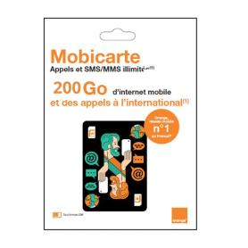 Orange Mobicarte Zen Prepaid SIM 10GB Data Unlimited Calls & Texts No Subscription