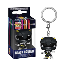 Achetez le Porte-clé Funko Pocket Pop! Keychain - Black Ranger | Accessoire Original pour Fans