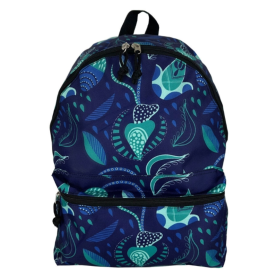 Sac à dos à imprimés bleu – Confort et style pour toutes vos aventures