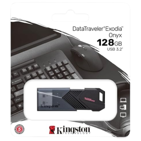 Clé USB Kingston DataTraveler Exodia 128 Go - Performance & Style Noir