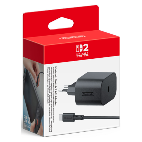 Adaptateur Secteur Nintendo Switch 2 Chargeur Officiel Rapide et Fiable pour Gaming Non-Stop