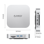 Station d'accueil ORICO MiniLink 9-en-1 avec Boîtier SSD M.2 pour Mac mini 2024 Connectivité et Stockage Optimisés