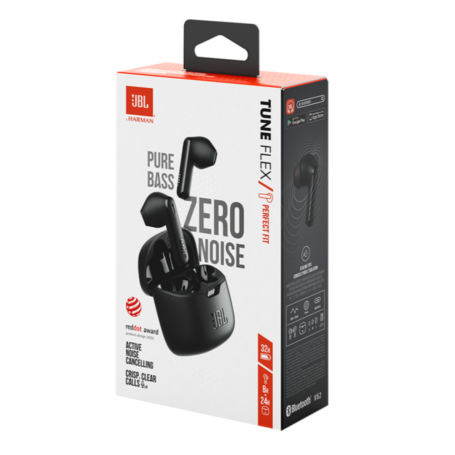 JBL Tune Flex Wireless Earphones - Premium Sound & Comfort - Black | Shop Now