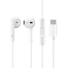 Huawei QC0296 USB-C Hands-Free Kit Headphones - White - Bulk