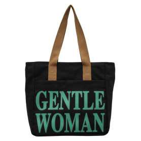 Sac À Bandoulière Toile Noir 33x41x12cm | Style & Espace Optimal