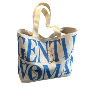 Buy Canvas Shoulder Bag 33x44x13cm Blue - Stylish & Durable Everyday Tote