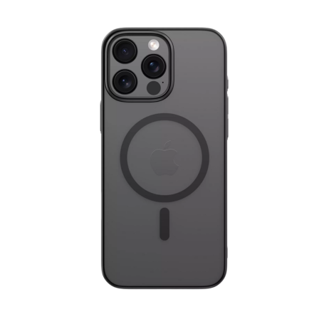 Achetez Coque en Silicone Transparent MagSafe iPhone 16 Pro Max - Noir Devia | Protection Élégante et Durable