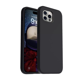 iPhone 16 Pro Black Leather Case - Premium Protection & Style