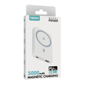 Power Bank 5000mAh - VISIOO PG1200 - White