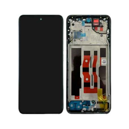 Oppo Reno12 F 4G/5G Complete Screen Black with Chassis Replacement - Premium Quality