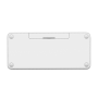 Logitech K380 Multi-Device Bluetooth Keyboard - Spanish QWERTY - White - Versatile & Sleek Typing Solution