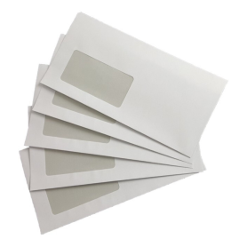 Achetez Enveloppes Longues avec Fenêtre Autocollantes 220x110 mm - Lot de 50 pour Professionnels