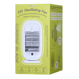 Ventilateur de Table REMAX F21 - Refroidissement par Eau & Affichage Numérique - Blanc