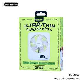 Ventilateur de Bureau Ultra-Mince REMAX RS-ZF03 Blanc - Silencieux et Efficace pour Votre Confort Quotidien
