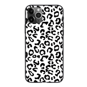 Coque de Protection Silicone Léopard Noir pour iPhone - Design Élégant & Résistant