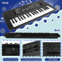 Kids Electronic Piano 37 Keys Multi-Function Black | Rechargeable with Charger & Microphone