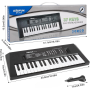 Kids Electronic Piano 37 Keys Multi-Function Black | Rechargeable with Charger & Microphone