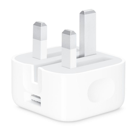 Apple 5W USB Power Adapter UK with Folding Pins Compact and Reliable Charger for iPhone & iPad