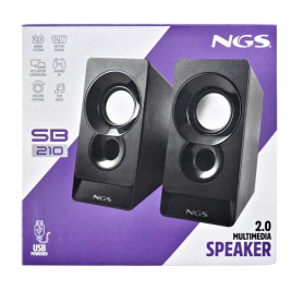 Enhance Your Audio Experience with NGS SB 210 2.0 USB Speaker System - Black | Shop Now