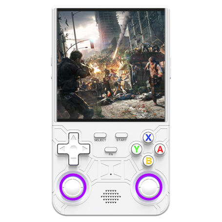 Mini Portable Video Game Console R36 ULTRA 4" - 256GB Screen - White | Enhanced Gaming Experience