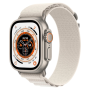 Apple Watch Ultra Cellular 49mm Natural Titanium with Stellar Alpine Loop Grade A & Accessories