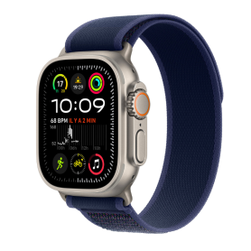 Apple Watch Ultra 2 Cellular 49mm Natural Titanium with Blue Sport Band - Grade A with Box & Accessories | Premium Smartwatch Sa