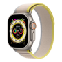 Apple Watch Ultra Cellular 49mm Natural Titanium Trail Loop Yellow/Beige Grade A with Box & Accessories