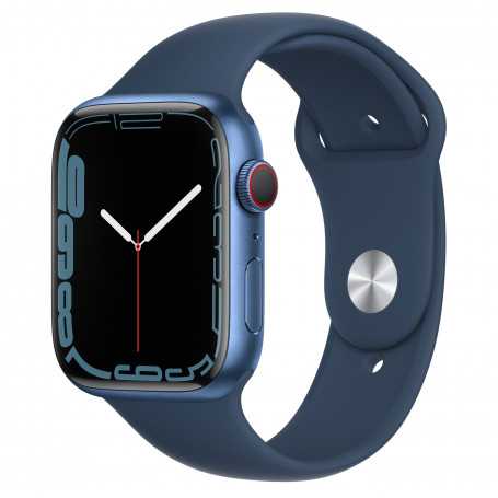 Achetez Montre Connectée Apple Watch Series 7 Cellulaire 45mm Bleu Aluminium - Grade AB, Offres Exclusives en Ligne
