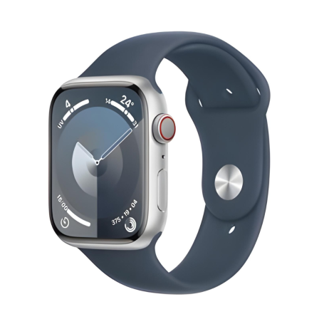Achetez l'Apple Watch Series 9 GPS 45mm Argent Aluminium - Grade AB avec Accessoires Complets