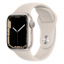 Montre Connectée Apple Watch Series 7 GPS 41mm Lumière Stellaire Aluminium - Grade AB avec Boîte et Chargeur - Offres Spéciales 