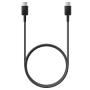Câble Type-C Samsung 3A 1.8M Noir - Charge Rapide et Fiable pour Appareils USB-C