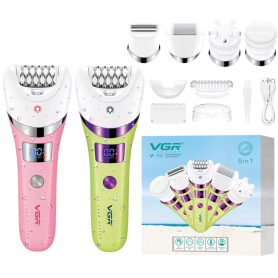 Professional 5 in 1 Trimmer Kit for Women VGR V759 - Precision Grooming and Beauty Essentials