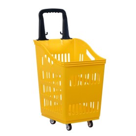 Compact Rolling Basket 34x30x51 cm - Space-Saving Storage Solution