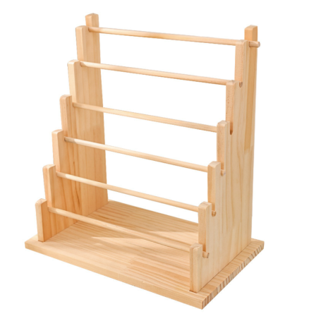 Boîte de Rangement en Bois 6 Couches - Organisateur Élégant et Pratique pour Votre Intérieur