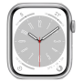 Apple Watch Series 8 Cellular 45mm White Stainless Steel Grade A with Band Box & Charger