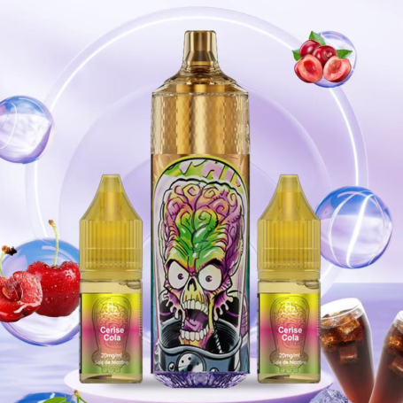 Rechargeable E-Liquid Vaporizer Fumot Tornado 28000 Puffs Cherry Cola Flavor Ultimate Vaping Experience