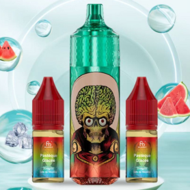 Rechargeable E-Liquid Vaporizer Fumot Tornado 28000 Puffs Frozen Watermelon Flavor Long-lasting Vaping Solution