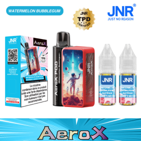 Vapoteuse Rechargeable JNR AeroX - 32000 Puffs - Saveur Pastèque Gomme à Mâcher - Achat en Ligne