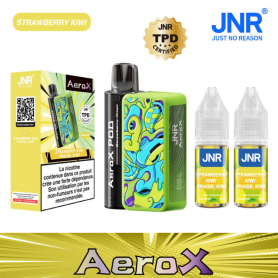 Buy JNR AeroX Rechargeable E-Liquid Vaporizer - 32000 Puffs - Strawberry Kiwi Flavor