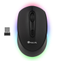 Souris Sans Fil Rechargeable NGS SMOG RB - LED 2400 DPI - Connexion Triple - Noir