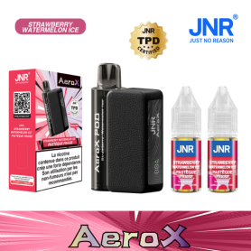 Rechargeable E-Liquid Vaporizer JNR AeroX - 32000 Puffs - Strawberry Watermelon Ice for Ultimate Flavor Experience