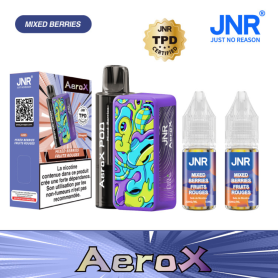 Rechargeable E-Liquid Vaporizer JNR AeroX 32000 Puffs Mixed Berries Flavor