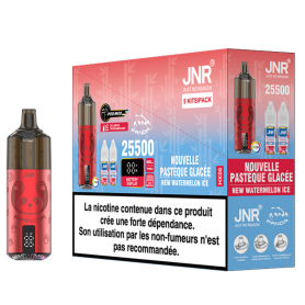 Achetez Vapoteuse JNR Panda 25500 Puffs - Goût Watermelon Ice | E-Liquide Rechargeable de Qualité