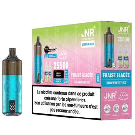 Achetez Vapoteuse Rechargeable JNR Panda - 25500 Puffs Fraise Glacée - Livraison Rapide