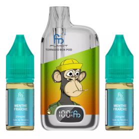 Vapoteuse E-Liquide Rechargeable Tornado BOX POD 28000 Puffs - Menthe Fraîche Puissance et Fraîcheur Inégalées