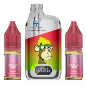 Vapoteuse E-Liquide Rechargeable Tornado BOX POD 28000 Puffs Pink Lemonade - Long-Lasting Flavor & Convenience