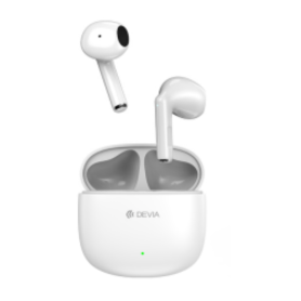 Écouteurs sans fil Bluetooth Devia TWS Lite1 Blanc - Son haute qualité et confort exceptionnel