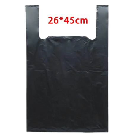 Buy Plastic Shoulder Bag 26x12x45cm Black - Bulk Pack of 500 - Durable & Stylish - King 45